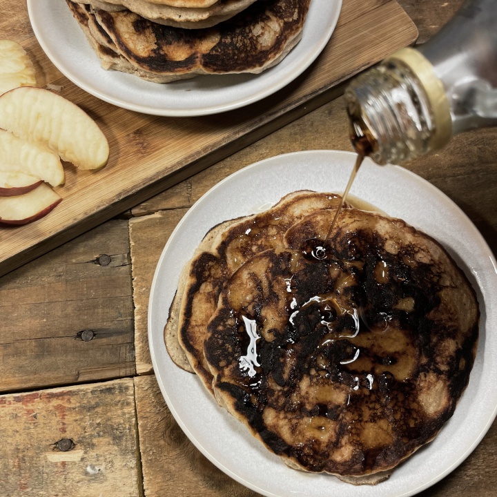 Apple Cinnamon Pancakes | Gluten-Free, Diary-Free